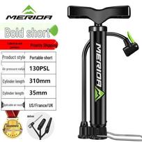 Merida Electric Bicycle & Motorcycle Pump - High-Pressure Portable Inflator with Air Hose black