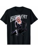 Marvels Spider-Mans Black Cat Felicia Hardy T-Shirt S juoda