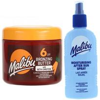 Malibu Tanning Accelerator SPF6 300ml + After Sun Spray Balm 200ml