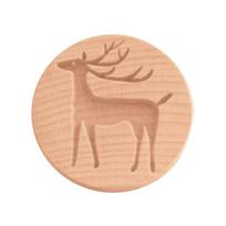 Cookie Stamps Fondant Moulds Wood Material Biscuit Cutters Household Cookie Cutters Wood Material Baking Gift for Kid