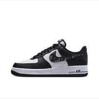 Nike Air Force 1 Neslystantys Atsparūs dilimui Balanso palaikymas Žemi Kateboardo batai Unisex Balti Juodi DV0788-001(Komanda384-A) 42.5