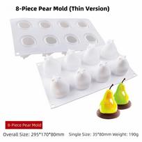 Pear Shape Pear Mold Silicone Material Fondant Mold French Mousse Cake Mold  Cake Making Style1