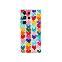 Applicable to Samsung S25ultra Apple iPhone 17 ins Girl Graffiti Love Mobile Phone Case Painted Protective Case iphone17