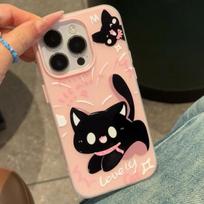 ins Scare cat applicable Apple 17/16promax mobile phone case 14 matte skin feeling iPhone15 jelly 13 IPhone17ProMax