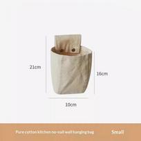 Cotton Linen Wall Hanging Storage Organizer,Hanging Pocket Bags for Kitchen and Bedroom