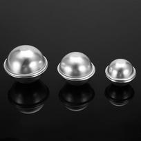 Ball Shape Bath Bomb Molds Silvery White Fizzy Crafting Molds  Bath Bomb Crafting Set 3