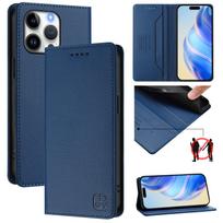 Luxury Leather Case For iPhone 16 15 14 13 12 11 Pro Max RFID Blocking Card Holders Magnetic Attraction Stand Shockproof Flip Cover iPhone 16 Pro Max juoda