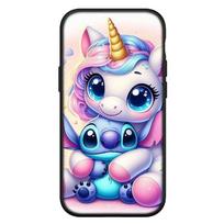 iPhone 16 15 Xiaomi Redmi Note 14 13 12 11 Pro Max X 8 9 16e Samsung Galaxy S25 S24 S23 Moto OPPO Huawei Anime Lilo Rožinis Animacinis Stičas Telefono Dėklas for Xiaomi Poco M6 Pro 4G rausvai ruda