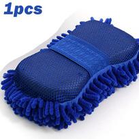 1/2pcs Car Cleaning Brush Cleaner Tools Microfiber Car Washer Sponge Cleaning Washing Towel Auto Gloves Car Washing Accessories blue