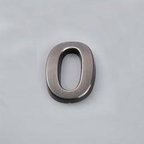 5CM 0-9 ženklo numerio lentelės skaitmenys lipdukas Durų adresas Viešbučio namas Šiuolaikinis numeris Black nickel/0