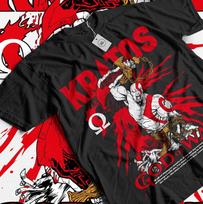Karo Dievas marškinėliai Kratos T-shirt Dvasia iš Spartos Unisex marškinėliai Visų dydžių Unisex T-shirt XXXXL red