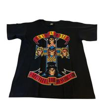 Guns N' Roses Black T-shirt Tops Tees Unisex Rock Band , Rock N Roll vintage style.. L