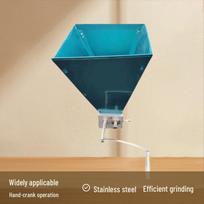 DY661T304 Stainless Steel Hand-Crank Double Roller Malt and Cereal Grinder sidabras