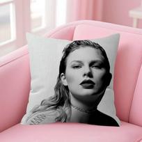T-Taylors Swifts Personalized Picture Text Home Decorative Pillows Household Gifts 45X45Cm Peach skin 18*18(CM)-1Pcs