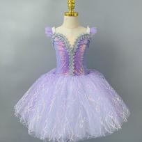 Purple Ballet Dress Performance Clothing Swan Lake Tutu Professional Girls Dance Ballerina Dress Costumes Party Dress 100 violetinė