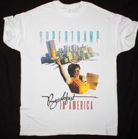 Supertramp Breakfast in America marškinėliai Balti Unisex Visų dydžių S-5XL XX85 S gray