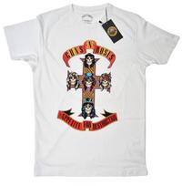 Guns N Roses Appetite For Destruction T Shirt Official White New XXL S