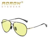 AORON Fashion Night Vision fotochrominiai poliarizuoti akiniai nuo saulės vyrams nuo akinimo UV400 vairuotojo akiniai