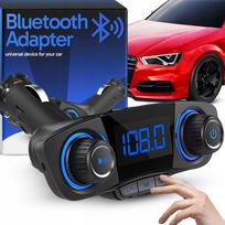 RETOO BT06 daugiafunkcis automobilinis FM siųstuvas, Bluetooth 5.0, USB, ekranas