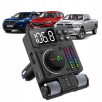 Automobilinis FM siųstuvas Bluetooth 5.3 PD 30W kroviklis
