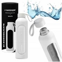 Wessper B1 motyvacinis stiklinis butelis 1000 ml sporto salei ir biurui 1L