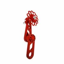 BYA412 grandinės stabilizatorius ir sulankstomų dviračių vadovas Single Chain Stabilizer juoda/raudona