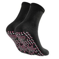 Turmalino savaime įšylančios termo kojinės žiemai - Magnetinės terapijos liekninantis dizainas (1/3/5 poros) 1 pair juoda