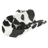 Travel Sun Hat Circus Show Hat Winter Cow Pattern Fedoras Hat with Sweat Absorbent for Casual Daily Wear 1
