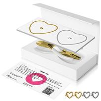2026 Geriausiai parduodamas WeLocked poros apyrankė: 925 prabos sidabro Amžinojo Užrakto Sagtelės Pasidaryk Pats Rinkinys W16-4 4 Ring Locks with White Tool (Gold Blade) white