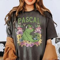 Retro Susivėlusi Pascal Gėlėta Plaukų Princesės Šeimos Džemperis Keturis Sezonus Unisex Grynos Medvilnės Laisvalaikio Mados Marškinėliai S