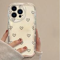 Black Love Heart Case For Motorola Moto Edge 50 Fusion Pro Ultra G84 G14 G75 G35 G05 G15 G22 G30 G24 G54 G34 E13 E22 G35 Cover Motorola G84 5G