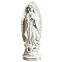 Virgin Mary Statue, Religious Resin Sculpture, Blessed Holy Mother Figurine for Catholic Home Desk Decor balta