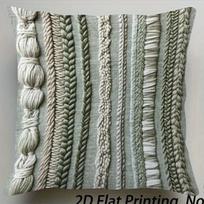 Salotinės žalios spalvos pintas makramė virvės pagalvės užvalkalas, pakrantės boho tekstūros pintas pagalvės dėklas, dekoras, 2D spausdintas, švelnus persiko odos, 45x45 Peach skin 18*18(CM)-1Pcs