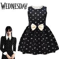 Kids Halloween Cosplay Costume Wednesday From The Addams Family 130cm