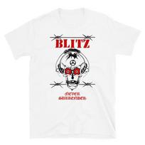 BLITZ - Never Surrender Unisex T-shirt 80 PUNK OI Classic UK Nidge L