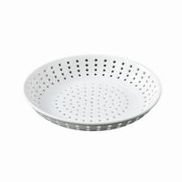 Kūrybiška keraminė perforuota garų lėkštė Balta tuščiavidurė nardinimo lėkštė Patiekalų lėkštė S 20cm balta