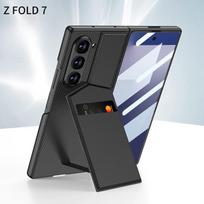 Samsung Z Fold7 Mobile Phone Case Folding Screen Rotor Card Case Film Integrated Anti-drop Personalized Bracket Leather Case SM-Fold7