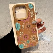Vintage Flowers for iPhone Apple 11/12/13/14/15/16/17PROMAX Frosted Phone Case iPhone X/XS