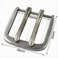 1/2 vnt. 40 mm vyriškos metalinės sagties diržo sagtelės kelnėms, juosmeniui, dvigubos diržo sagtelės, džinsų juosmens reguliavimo kabliukas, „pasidaryk pats“ odos drabužių aksesuarai 40mm-1Pc