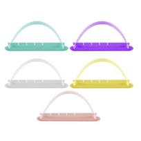 5Pcs Flexible Fondant Cake Arc Ruler Reusable Multi Size Cake Decorating Tools Graduated Scale DIY Bakeware Cake Arch Guide Tool