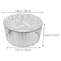 Stainless Steel 180Mm Drain Grate Outdoor Waterproof Vent Cover for Roof Garden Floor Drainage Anti Clog Gutter Guard