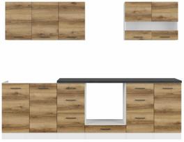 Virtuvės baldų komplektas Junona Line, light delano oak sp., 2.6 m