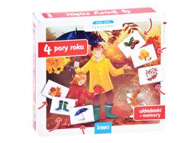 Jawa edukacinis žaidimas ikimokyklinukams „4 metų laikai“, atminties dėlionė memory GR0385