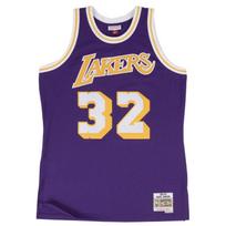 Mitchell & Ness Swingman Jersey Magic Johnson #32 Los Angeles Lakers - Dydis M (SMJYGS18176-LALPURP8 Marškinėliai)