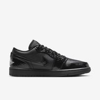 Air Jordan 1 Low SE Black/White/Metallic Silver/Black - Dydis 40.5 (HJ7743-010 Laisvalaikio batai)