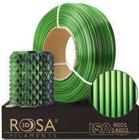 3D plastikas Rosa3D PLA, 1 kg, 1.75 mm, žalia/juoda sp.