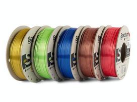 3D plastikų rinkinys SPECTRUM PLA SILK, 5x0.25 kg, įvairių spalvų