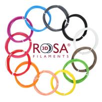 3D plastikų rinkinys Rosa3D PLA, 12x30 g, 1.75 mm, skirtas 3D pieštukui, įvairių spalvų
