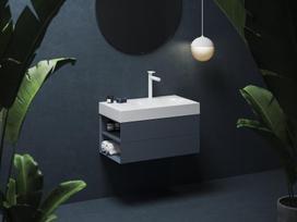 Apatinė vonios spintelė RAVAK SD Lite 80 K, tamsiai mėlynos sp.