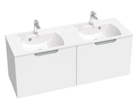 Apatinė vonios spintelė RAVAK SD Classic II 130 dvigubo praustuvo, baltos/pilkos sp.